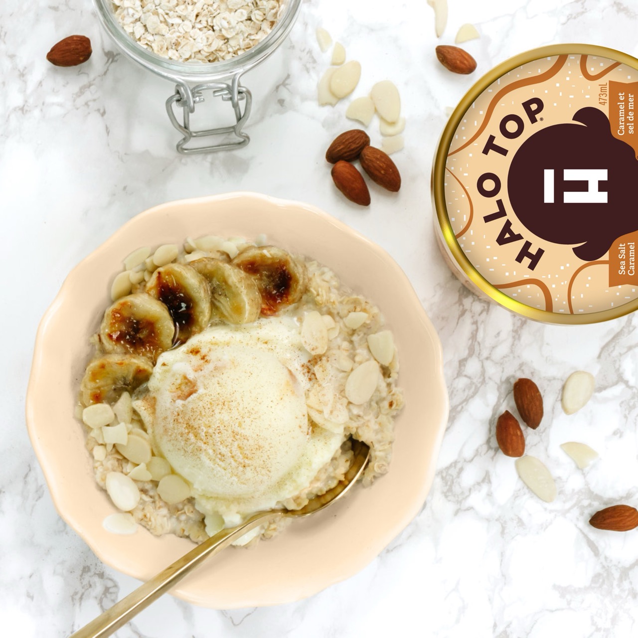 Halo Top Banana Caramel Oatmeal - HALO TOP®